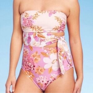 BNWT Floral Pink Kona Sol Swimwear